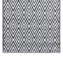 Black And White Outdoor Area Rug 190x290 Cm | Versatile Patio Carpet For Balcony Decor | Soft Jacquard Pattern Rug Perfect For Poolside - Blanco - Ver 3
