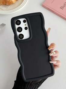 1 pieza Funda de teléfono TPU suave con estilo minimalista y color de macarrón (negro/rosa/morado/verde menta/blanco) apta para regalo de cumpleaños, Navidad, Año Nuevo para amigos, familia, parejas, compatible con iPhone 7/8/11/12/13/14/15/X/XR/Xs/Plus/Pro/Pro Max/SE2 y otros modelos - Negro - Ver 4