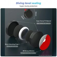 New IPX8 Waterproof Compatible With Airtag Holder Case Compatible With Apple Air Tags-4 Packs Rugged Durable Hidden Sticker Suitable For Luggage Car Bike Accessories Drone TV Remote Bicycle Vehicle Wallet Support Holder Bike Anti-Lost GPS Location Case Compatible With Airtag Case Accessories - Black - View 5