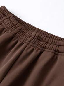 mini bala Tween Boys Thermal Lined Cargo Pants 2024 Fall/Winter New Collection - Dark Coffee - View 6