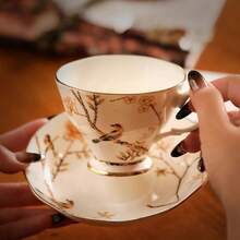 高端陶瓷咖啡杯碟套装，适合订婚、结婚、乔迁礼物 - 彩色 - 查看 5