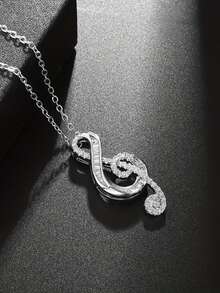 1 PC Thời Trang Cubic Zirconia Vòng Cổ Mặt Dây Chuyền Cho Phụ Nữ Quà Tặng Ngày Valentine Đồ Trang Sức Cưới - 1 # - Xem 8