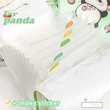 beizhixin Túi đựng đàn organ di động Panda, Túi đựng giấy nháp, Túi đựng giấy kiểm tra, Túi đựng hồ sơ nhiều lớp, Giá trị thẩm mỹ cao, Sức chứa lớn, Băng dính chỉ mục chất lượng cao - Nhiều màu - Xem 2