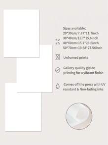 3 件/套现代波西米亚风抽象花卉墙壁艺术帆布海报，抽象野花自然花卉艺术印刷品，植物插图，无框 - 彩色 - 查看 6