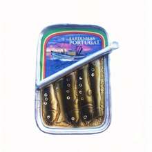 葡萄牙创意沙丁鱼锡磁铁，冰箱贴风景画，纪念品装饰工艺礼物 - 彩色 - 查看 3