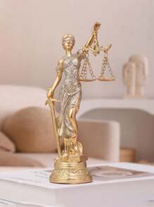 1 件家居装饰正义与和平女神雕像，雕塑装饰品最佳 - 彩色 - 查看 5