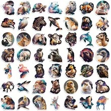 50 件星空动物贴纸适用于旅行汽车摩托车水瓶笔记本电脑手机壳吉他装饰玩具装饰 - 彩色 - 查看 5