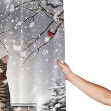 Bộ rèm tắm in họa tiết Giáng sinh hiện đại 1/3/4 chiếc - Rèm tắm nghệ thuật hình cây thông Noel, thảm chùi chân bồn cầu vui nhộn, họa tiết quà tặng Giáng sinh, chống thấm nước, chống trượt, trang trí phòng tắm, 12 móc nhựa, rộng 70,8" x cao 70,8" - Nhiều màu - Xem 4