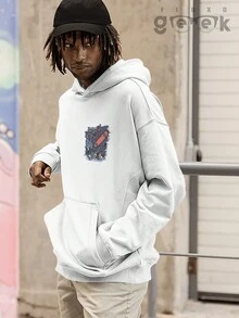 Premium Skull Sweatshirt Skate Skeleton Streetwear Rock CANGURU 2546 GEEK FLUX - 白色 - 查看 4