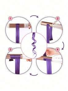 22 英寸女士防热夹入式接发，耐用 BB 夹，外观自然，可修剪，12 件，适合派对、万圣节、圣诞节、节日 - 拼色 - 查看 8