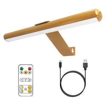 1个无线遥控帆布灯带，电池容量4400mAh，可调光，定时器功能，磁吸式通电，配铁艺支架，灯长30CM（金色和白色）