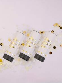 5PCS Mini Handheld Confetti Cannons - Great For Weddings And Parties, Christmas, Birthday Parties, Thanksgiving, Valentine's Day, Bar Mitzvahs, Graduation Parties And More, Spring Loaded, Easy To Use