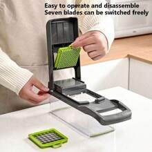 L Box Vegetable Cutter, Multi-Functional And Efficient Potato Grater And Vegetable Cutter, Portable Vegetable Cutter For Household Kitchen