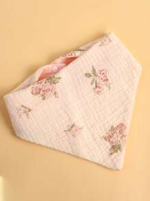 6pcs/Pack Random Printed Cotton Baby Bibs, Unisex Newborn Drool Scarf Burp Cloths