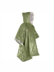 1/3pcs Portable Waterproof Survival Raincoat With Reflective Blanke, Emergency Raincoat With Hood - Thick Reflective, Reusable Thermal Blanket For Camping, Hiking, And Outdoor Survival - Multicolor - View 8