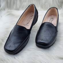 100 % PIEL VACUNO, CALZADO CONFORT  MUJER , SUELA ANTIDERRAPANTE - Negro - Ver 5