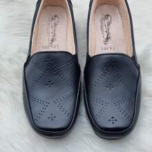 100 % PIEL VACUNO, CALZADO CONFORT  MUJER , SUELA ANTIDERRAPANTE - Negro - Ver 7