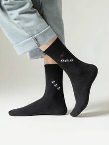 5 đôi tất nam, tất thủy thủ, tất thể thao, tất cao đến giữa bắp chân, tất nam mềm, tất vải nam, tất rộng, tất thời trang, tất kháng khuẩn, tất họa tiết - Nhiều màu - Xem 4