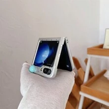 全新高端波尔卡圆点蝴蝶结折叠手机壳，适用于三星 Galaxy Z Flip3 5G/Galaxy Z Flip 4 5G/Galaxy Z Flip 5 5G/Galaxy Z Flip 6 5G，女士 - 彩色 - 查看 2