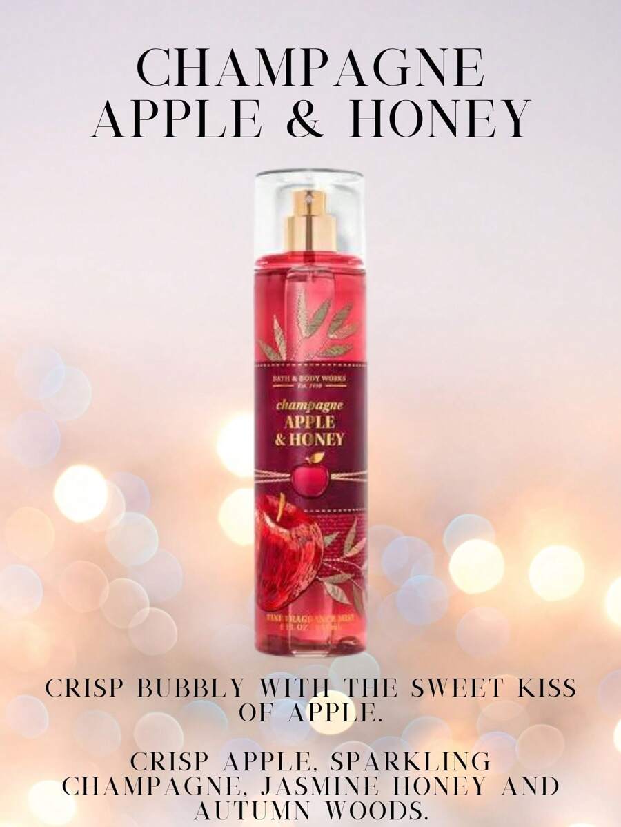 Bath And Body Works BBW Fine Fragrance Body Mist - Champagne Apple & Honey - View 1