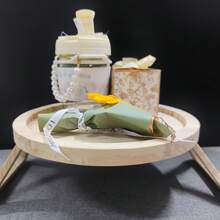 1pc Home Foldable Sofa Arm Tray, Wooden Round Plate Tray For Afternoon Tea, Storage Tray, Sofa Arm Tray, Sofa Arm Table Clip, Sofa Armrest Tray Table, Small Space Portable Table, Christmas Earring Organizer, Storage Organizer, Jewelry Box Big, Makeup Organizer, Organizer, Makeup Organizer, Bag Display, Shelf Storage, Acrylic Shelves, Bag Organizer, Boho Vibes,For Holiday Beach, Bathroom Collection, Bedroom Collection, Large Capacity