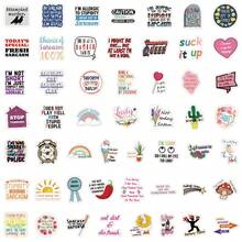 50 张讽刺贴纸 美观乙烯基贴纸 高品质贴纸 贴花 剪贴簿、日记、笔记本电脑、保险杠、滑板、水瓶、电脑、手机贴纸可以为您的生活带来很多乐趣，是送给成人的完美礼物 - 彩色 - 查看 3