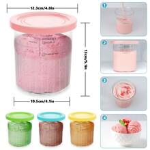 4-Pack Ice Cream Containers Compatible With Ni-Nja Creami Series Ice Cream Maker, Replacement Creami Pints Containers And Lids, Dishwasher Safe - ONLY for Ni-nja Creami Deluxe NC501UK, NC500 Series - View 6