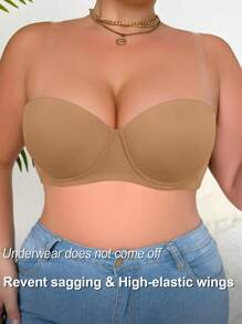 中号咖啡色性感内衣女士舒适文胸内衣带强力钢圈包裹