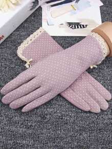 Găng tay lái xe ngắn ngón trùm đầu thoáng khí chống tia UV mùa hè cho nữ, nhẹ, mùa thu - Nhiều màu - Xem 12