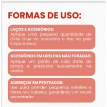 Kit 9 Fabric Bows To Glue + Girlie Glue - Glue For Bows On Bald Babies Or Babies With Little Hair - Glue For Bows - 彩色 - 查看 4