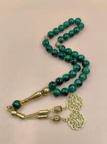 33pcs Men's Arabic Style Glass Prayer Beads/Tasbih/10mm, With Elegant Tassel Accessories, Unisex Design, Suitable For Daily Prayer And Meditation For Both Men And Women - Shape - View 17