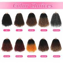 FULCRUM 8/10/12 Inch Yanky Twist Crochet Hair 26 Strands/Pcs Fluffy Spring Mini Twist Crochet Braids Short Bob Passion Twist Curly Synthetic Braiding Hair Extensions For Women & Girls