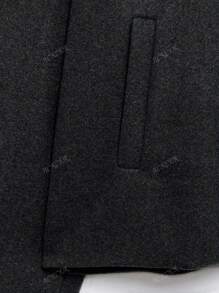 Women's Fashionable And Casual French Style Design Single Breasted Short Style With A Loose Collar Woolen Coat