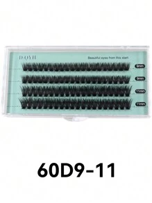 4D 80 chiếc lông mi giả C Curl 0,07mm dài hỗn hợp, lông mi cong mềm mại giúp mắt to tự nhiên, thích hợp sử dụng ở nhà hoặc ngoài trời, tiệc tùng và trang điểm - màu đen - Xem 16