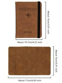 1pc Customized Personalized Passport Cover + Luggage Tag, Customized Passport Holder, PU Leather Glove Box Storage Bag, Car Registration And Insurance Holder, Car/Truck ID Card Holder, Suitable For Luggage, Customized Letter Combination Name Luggage Tag With Privacy Business Card Personalized Faux Leather Label, Travel Bag Backpack Tag, Gift Tag, Travel Accessories, Handmade Unique Travel Gift, Bridesmaid Gift, Friend Gift, Commuter Gift, Business Casual Gift, Halloween Christmas Gift, Suitable For Her, Him, Family, Friends, Girlfriend, Anniversary, Birthday Gift, Suitable For Business/Commute/Work/Office