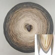 Ovillo de hilo mágico de cambio gradual de color, hilo para bebés para tejer vestidos, chales y bufandas de primavera/verano con efecto degradado - multicolor - Ver 15