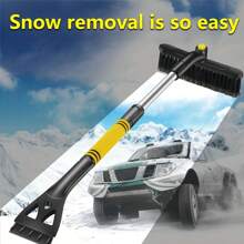 Car Snow Shovel, 3 In 1 Detachable Retractable Snow Shovel Ice Scraper, Used In Winter Frost Removal, Snow And Ice Removal Tools - 3-in-1 Retractable Snow Shovel - View 5