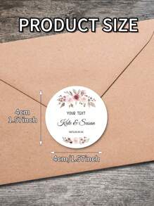 15/35/70pcs Customizable Waterproof Wedding Favor Stickers - Sunproof, Easy To Stick, Can Be Used For Personalized Names, Thank You Cards, Brooches, Etc. - Perfect For Anniversaries And Special Occasions. Back To School Decorative Stickers, Waterproof, Multipurpose, Reusable, Colorful, Diverse Styles Including Retro, Cartoon, Modern, Cute, Etc. Customizable, Personalized, Unique, Ideal Gifts For Friends, Kids, Colleagues, Students, Clients, Also Suitable For Business/Work/Office Use. Customized Stationery Stickers, Local Product. - White - View 4