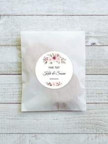 15/35/70pcs Customizable Waterproof Wedding Favor Stickers - Sunproof, Easy To Stick, Can Be Used For Personalized Names, Thank You Cards, Brooches, Etc. - Perfect For Anniversaries And Special Occasions. Back To School Decorative Stickers, Waterproof, Multipurpose, Reusable, Colorful, Diverse Styles Including Retro, Cartoon, Modern, Cute, Etc. Customizable, Personalized, Unique, Ideal Gifts For Friends, Kids, Colleagues, Students, Clients, Also Suitable For Business/Work/Office Use. Customized Stationery Stickers, Local Product. - White - View 7