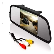 Rearview Mirror Monitor Reverse Camera 4.3 LCD Screen 1080p - màu đen - Xem 2