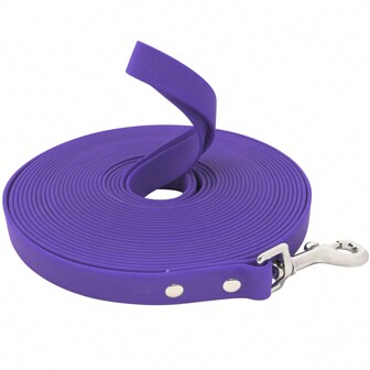 Correa para perro impermeable de PVC de larga duración, fácil de limpiar, cuerda para caminar y entrenar perros, disponible en 1.8m/3m/5m/10m/15m