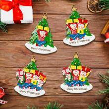 Tên tùy chỉnh Đồ trang trí treo bằng gỗ, thích hợp cho trang trí cây thông Noel và trang trí mặt dây chuyền xe hơi - Nhiều màu - Xem 2
