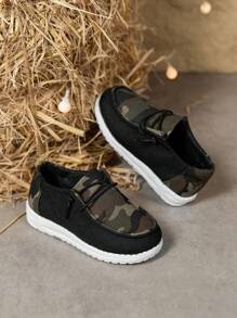 Kids' & Teenagers' Camouflage Casual Sports Shoes, Lightweight And Adorable, Perfect For Outdoor Walking