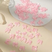 35 件多色迷你丝带蝴蝶结，适用于情人节生日礼物包装 DIY 装饰材料 - 彩色 - 查看 3