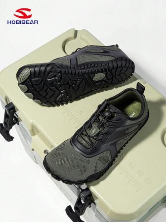 HOBIBEAR Moderiktiga, avslappnade barfotaskor med bred tå, låga komfortsneakers för promenader