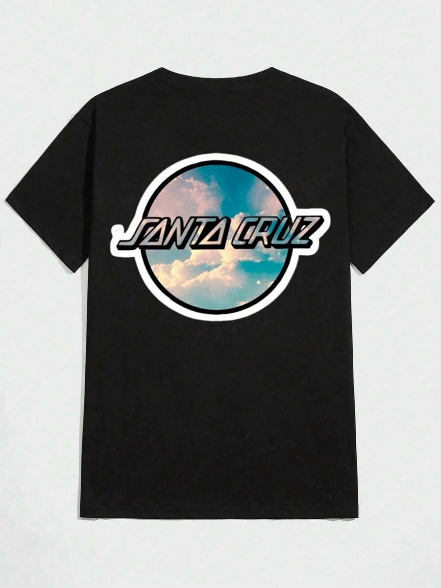 Sant@ Cruz StreetWear Unisex T-Shirt 100% Cotton NEW! - màu đen - Xem 1