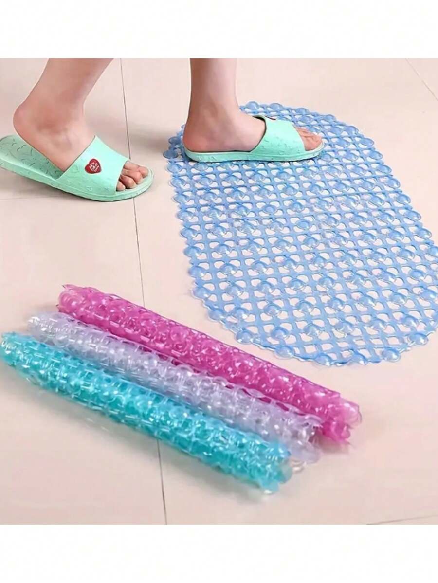 1pc, Essential Shower Non-Slip Mat - Non-Slip Bath Mat With Suction Cup ...