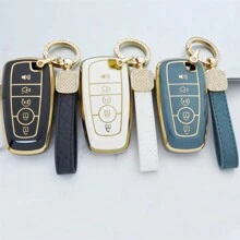 1 件适用于钥匙扣保护套带钥匙扣 TPU 钥匙包全保护套兼容 适用于 2018-2024 适用于 Fusion 适用于 Explorer 适用于 Escape 适用于 F150 适用于 F250 适用于 F350 适用于 F450 适用于 F550 适用于 Edge 适用于 Expedition 防摔防尘钥匙包 - 羅馬數字扣 - 查看 14