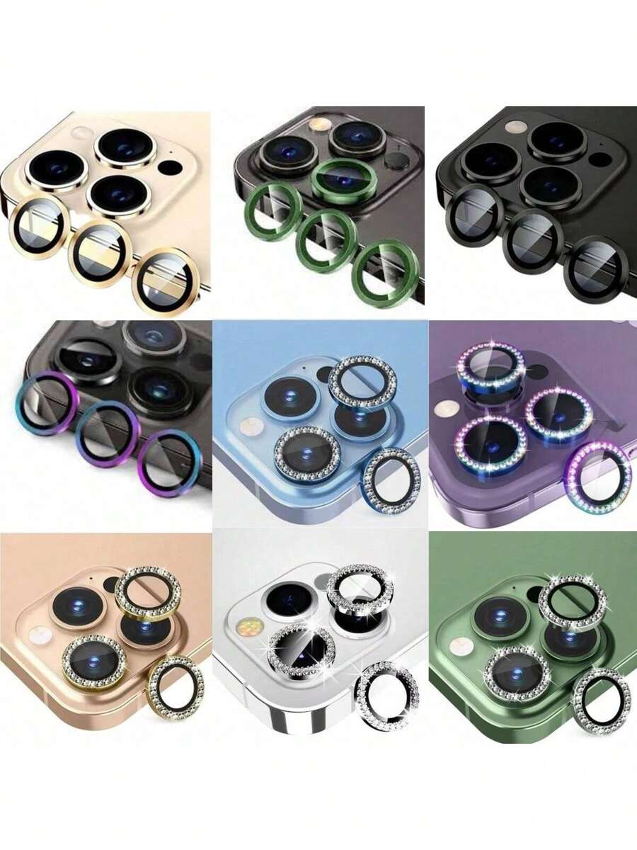 30 Luxury Camera Lens Kit For IPhone 11 To 15 Pro Max - Đỏ - Xem 1