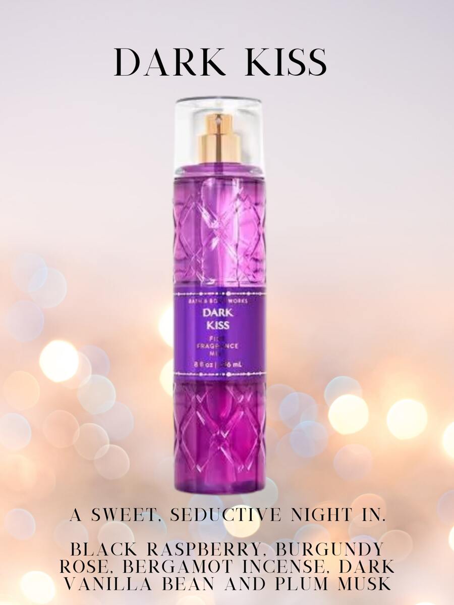 Bath And Body Works Body Spray Body Mist Fragrance - Dark Kiss - View 1